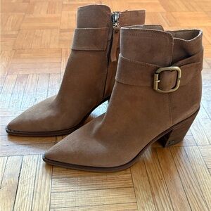 Sam Edelman Tan Suede Ankle Boots